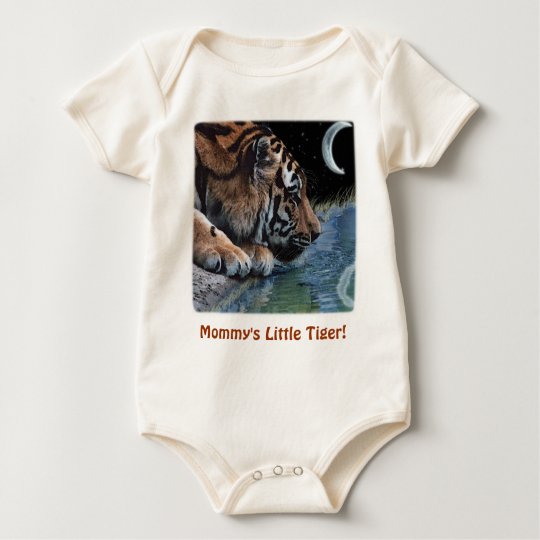 Fantasy Tiger & Moon Baby Bodysuit