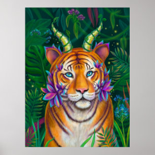 Fantasy Tiger Poster