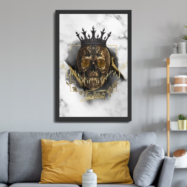 Fantasy Trade Design | Crypto Btc | Affirmations Framed Art (Living Room 3)