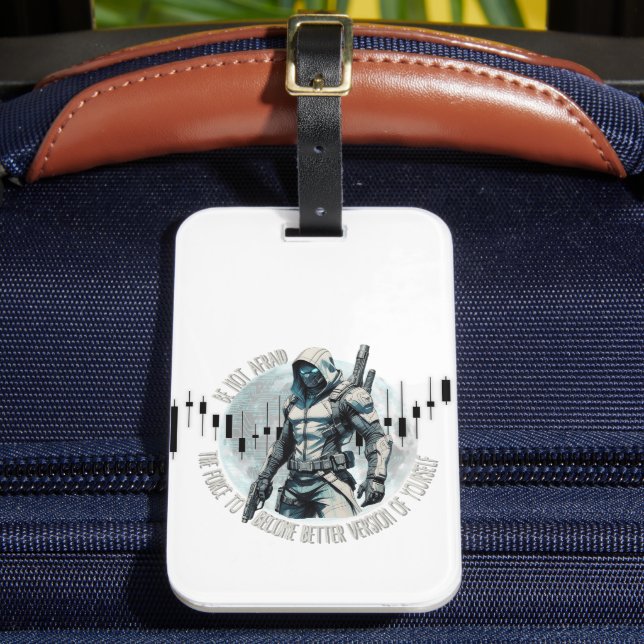Fantasy trade design | Cyberpunk | Self growth Luggage Tag (Front Insitu 2)