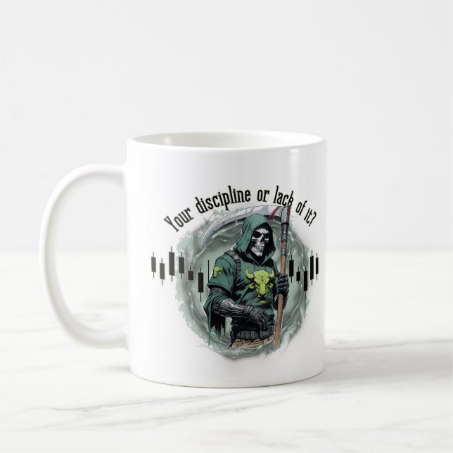  Fantasy trade design | Grim Reaper |  motivation Coffee Mug (Left)