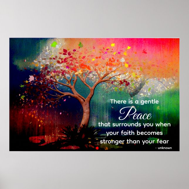 *~* Fantasy Tree AP81 Ethereal Glitter Quote Poster (Front)
