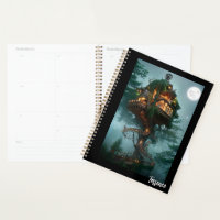 Fantasy Tree House Digital Artwork   Planner