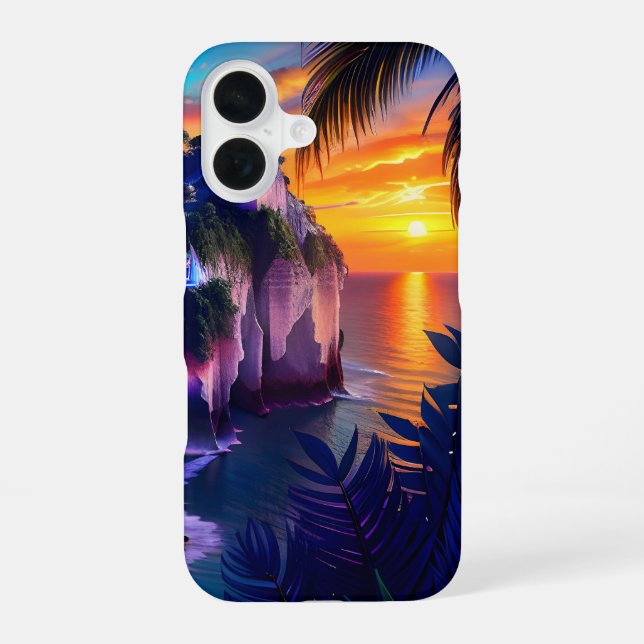Fantasy Tropical Beach 7 Iphone Case (Back)