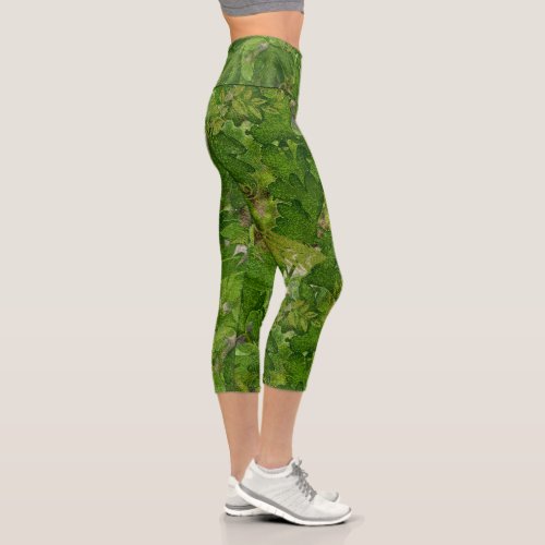 Fantasy Tropical Forest Capri Leggings