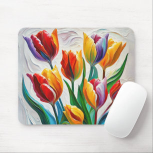Fantasy Tulip Bouquet Mouse Pad