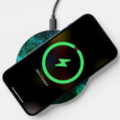 Fantasy Turquoise Tree Silhouette Wireless Charger (Phone)