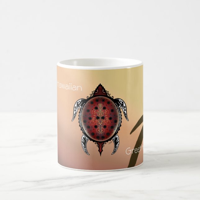 Fantasy Turtle Tattoo Coffee Mug (Center)