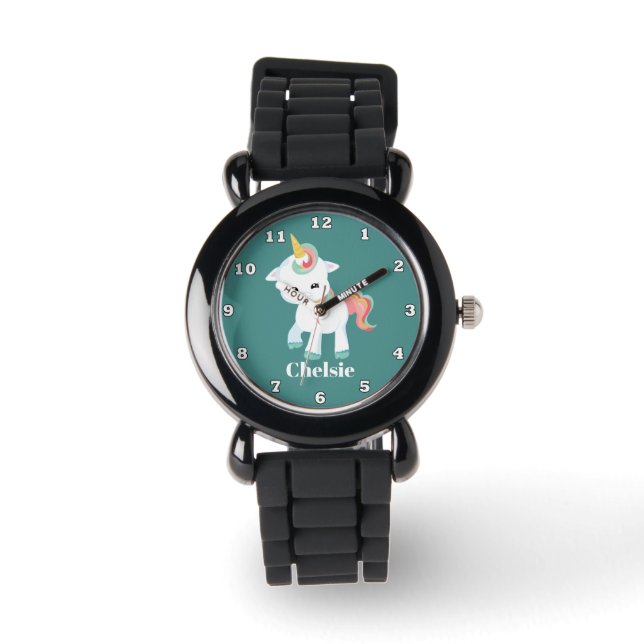 Fantasy unicorn add name watch girls (Front)