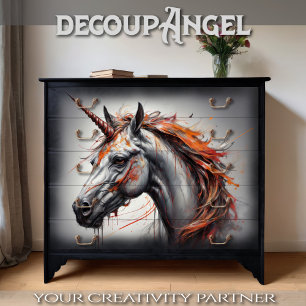 Fantasy Unicorn -Decoupage_ Tissue Paper