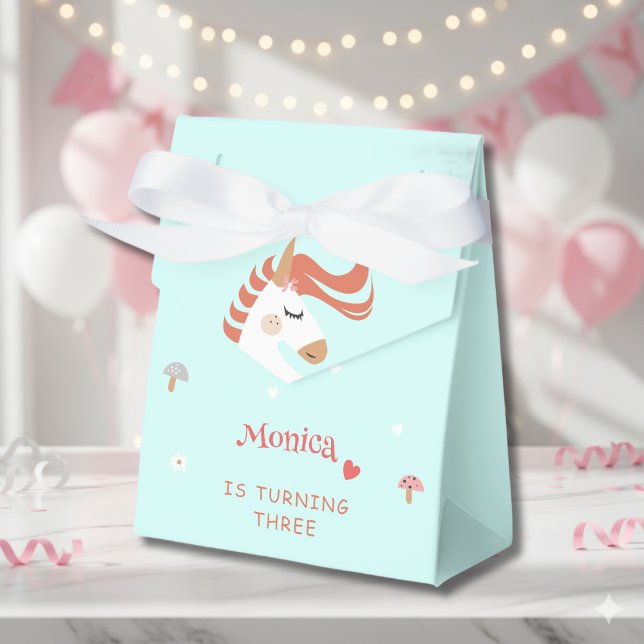 Fantasy unicorn kids birthday favor boxes (Creator Uploaded)