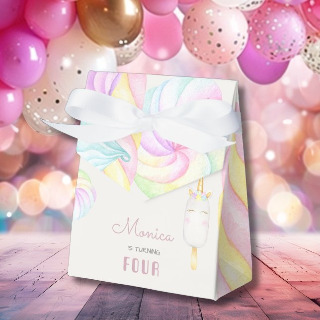 Fantasy unicorn sweet birthday favor boxes (Creator Uploaded)