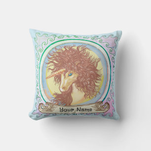 Fantasy Unicorn Throw Pillow