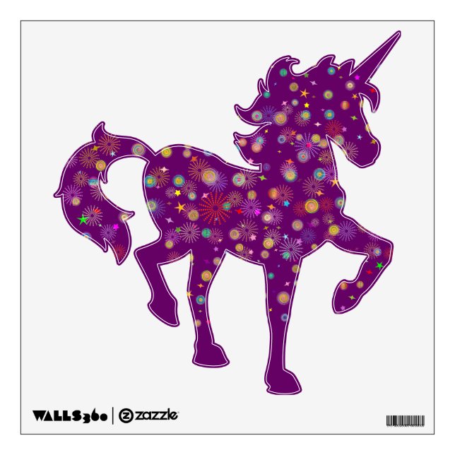 Fantasy Unicorn Wall Sticker (Front)