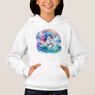Fantasy Unicorn with Rainbow Hoodie