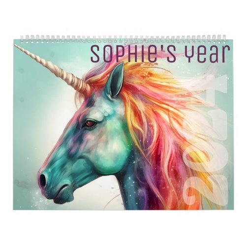 Fantasy unicorns 2024 calendar