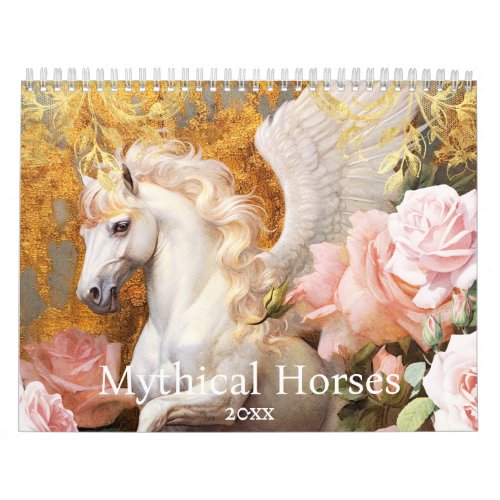 Fantasy Unicorns and Pegasus Calendar