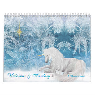 Fantasy Unicorns and Pegasus on Ice 2020 Calendar