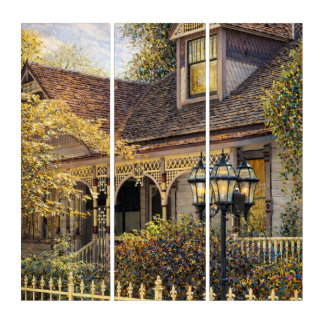Fantasy Victorian Gingerbread I Triptych