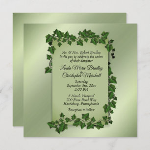 Fantasy Vines Wedding Invitation 5.5" x 5.5"