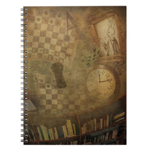 Fantasy Vintage Alice in Wonderland Journal