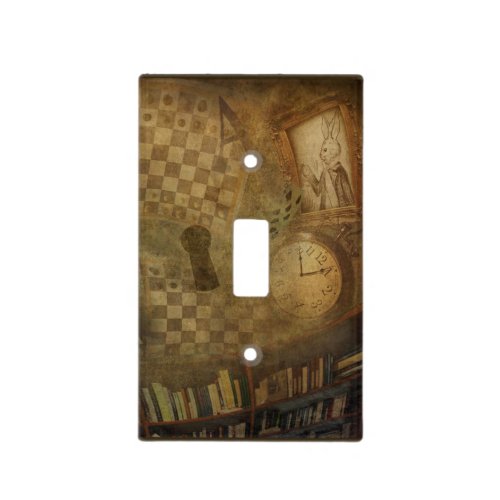 Fantasy Vintage Alice in Wonderland Office Bedroom Light Switch Cover