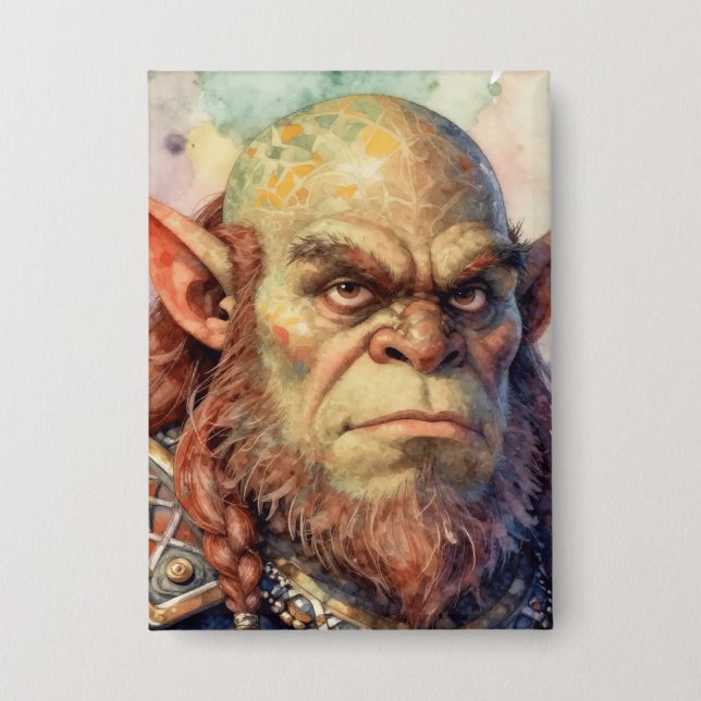 Fantasy Warrior: Dagar Button (Front)