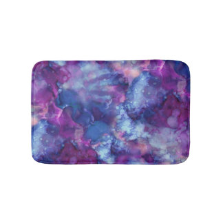 fantasy watercolor - deep space vibe : bath mat