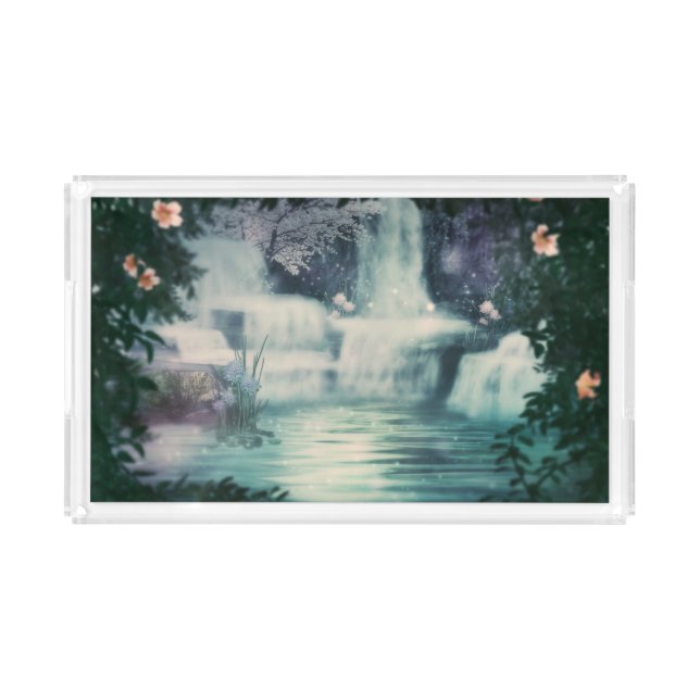 Fantasy Waterfall Cascade Acrylic Tray (Front)