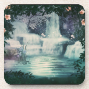 Fantasy Waterfall Cascade Beverage Coaster