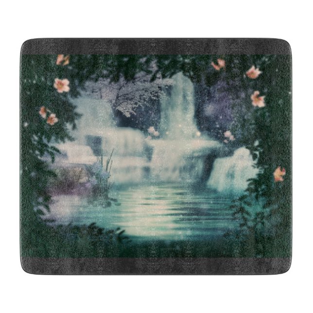 Fantasy Waterfall Cascade Cutting Board (Front)