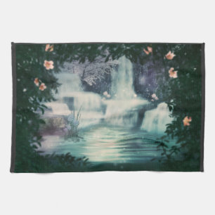 Fantasy Waterfall Cascade Kitchen Towel
