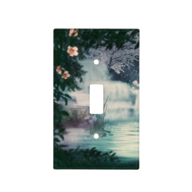 Fantasy Waterfall Cascade Light Switch Cover (Front)