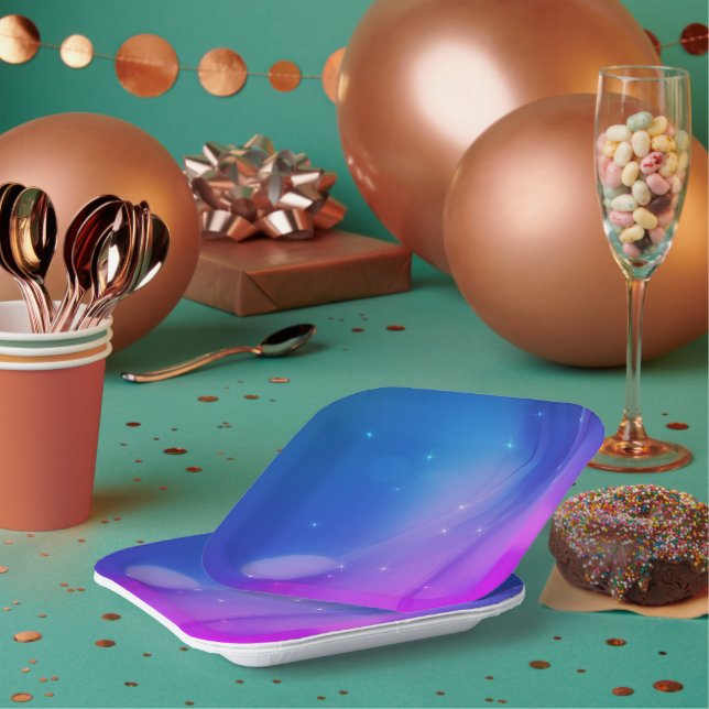 Fantasy Wave Paper Plates (Multi)