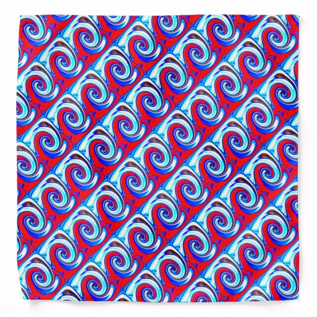 Fantasy waves fashion bandana (Front)