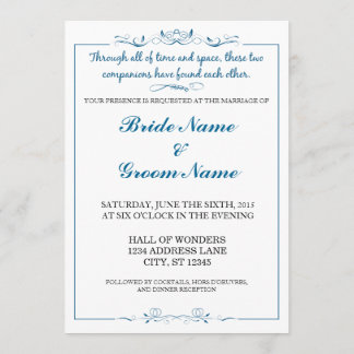 Fantasy Wedding Invitation