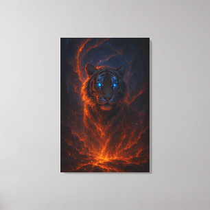 Fantasy White Tiger – Mystic Aura Series Canvas Print