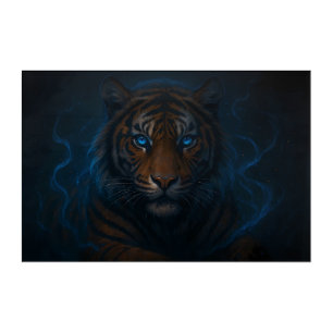 Fantasy White Tiger – Mystic Aura Series   ManJian Acrylic Print