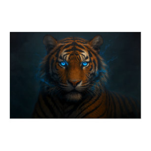 Fantasy White Tiger – Mystic Aura Series   ManJian Acrylic Print