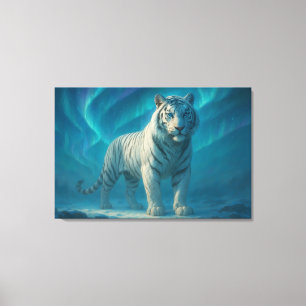 Fantasy White Tiger – Mystic Aura Series   ManJian Canvas Print
