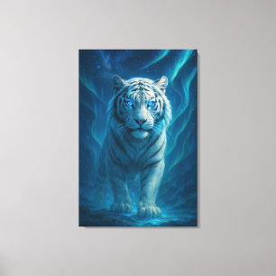 Fantasy White Tiger – Mystic Aura Series   ManJian Canvas Print