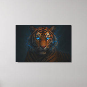 Fantasy White Tiger – Mystic Aura Series   ManJian Canvas Print