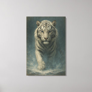 Fantasy White Tiger – Mystic Aura Series   ManJian Canvas Print