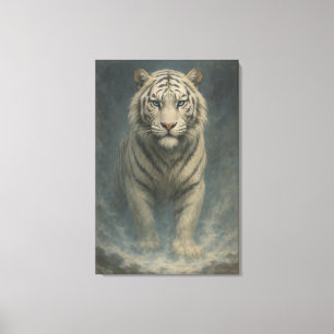 Fantasy White Tiger – Mystic Aura Series   ManJian Canvas Print