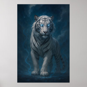 Fantasy White Tiger – Mystic Aura Series   ManJian Poster