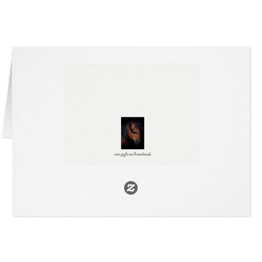 Fantasy Wild Horses Spiritual Card (Back Horizontal)