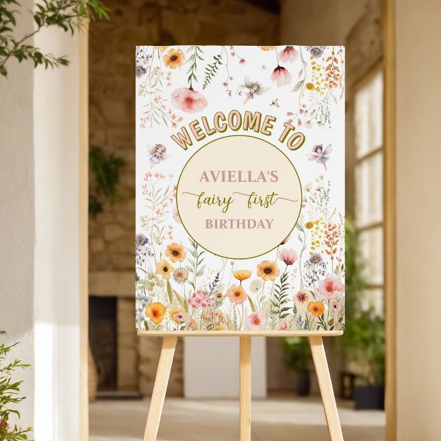 Fantasy wildflower fairy first Welcome sign (Creator Uploaded)