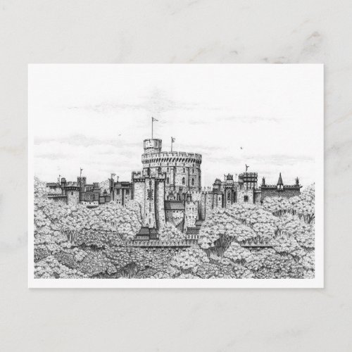 Fantasy Windsor Castle _ Blank Postcard