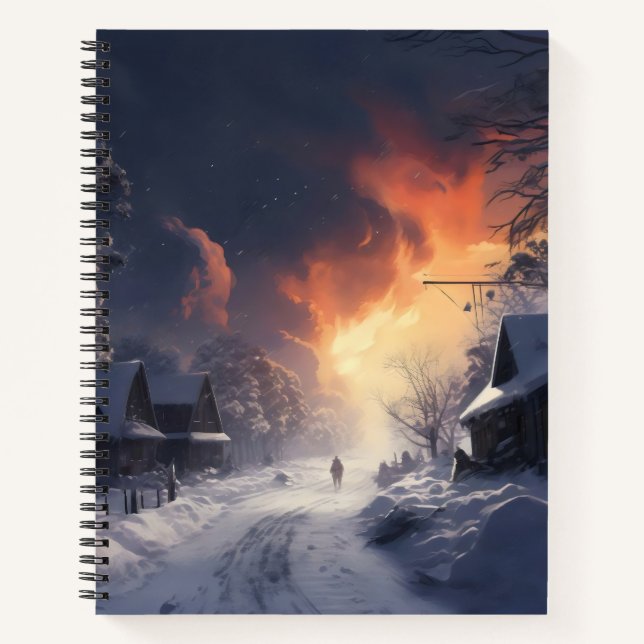 Fantasy Winter Landscape Notebook (Front)