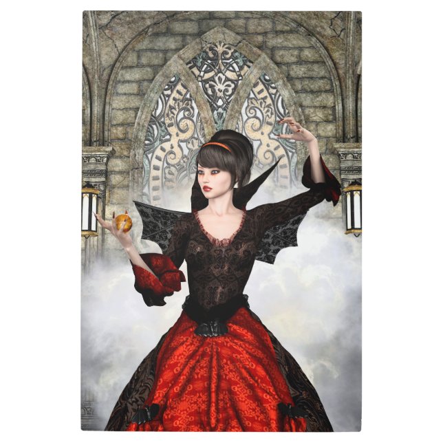 Fantasy Witch - Medieval Castle Halloween Art (Front)